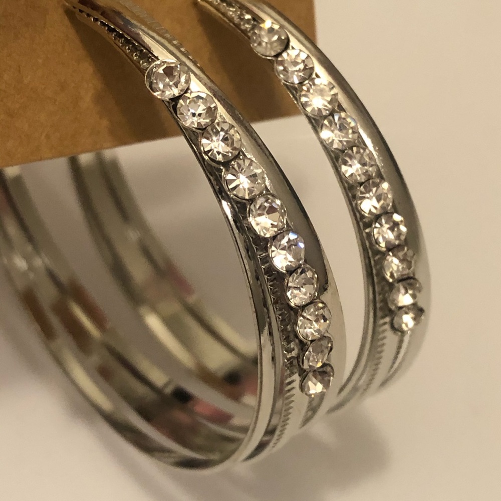 NWT Silver Hook Earrings